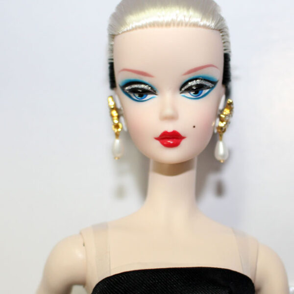 blue dress for baby girl Barbie 60th Anniversary Doll Black & White Dress Black Hair  Square Imports