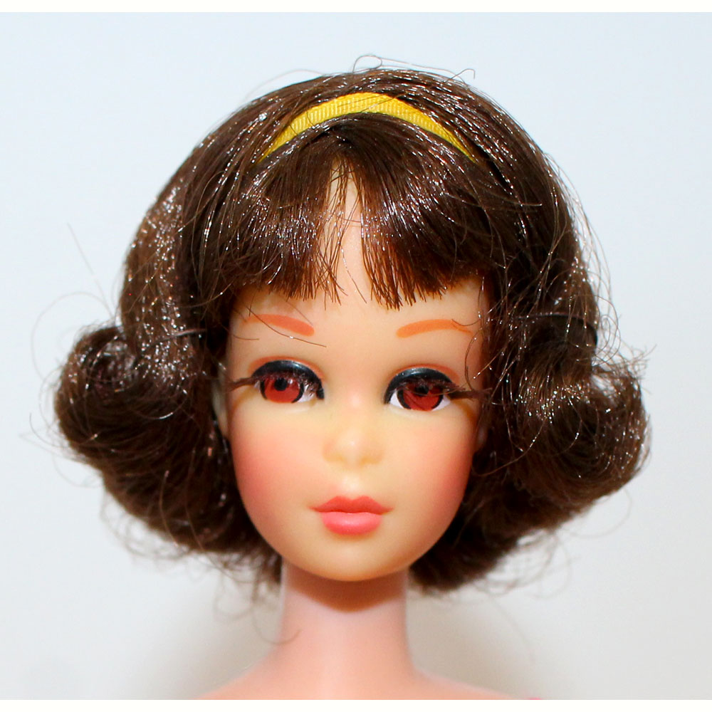 Vintage Mod Era FRANCIE Barbie Doll TNT sold Brunette Short Flip Hair Headband